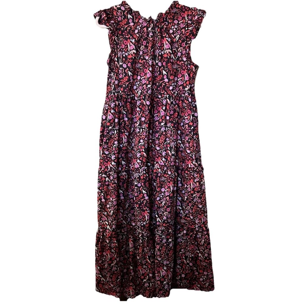 Melloday floral Prairie Dress Maxi Cottagecore Fairy Boho flutter feminine